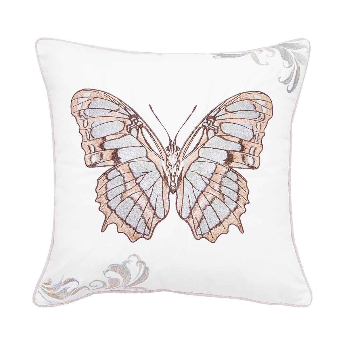 Green Malachite Butterfly Indoor Outdoor Pillow