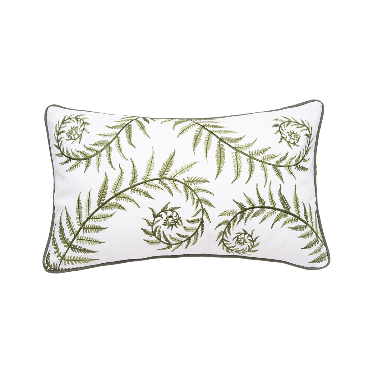 Fiddlehead Fern Indoor Outdoor Lumbar Pillow