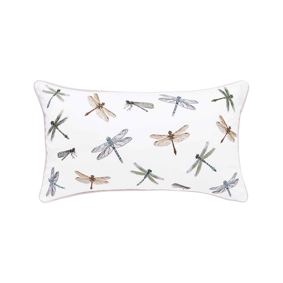Dragonfly Multi Pattern Indoor Outdoor Lumbar Pillow