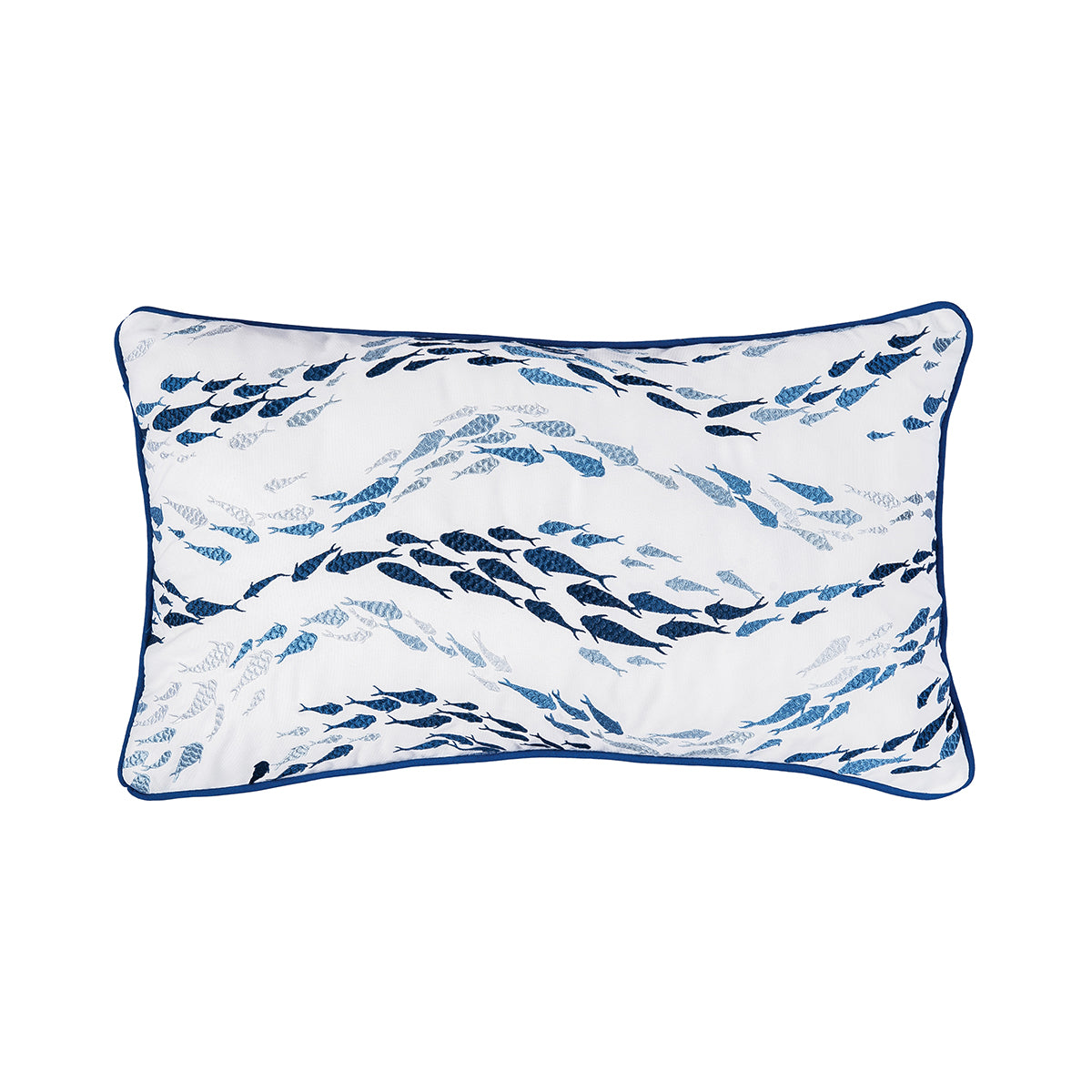 Making Waves Indoor Outdoor Lumbar Pillow
