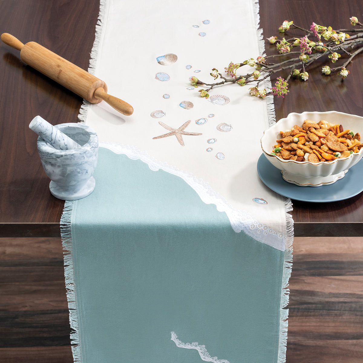 Sand & Shell Table Linens