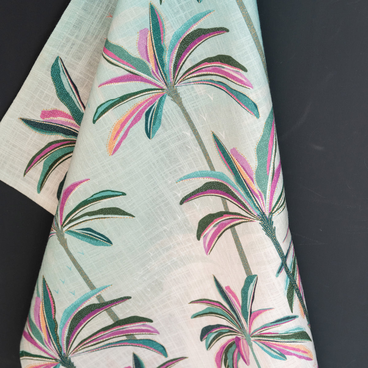 A palms screen printed towel.