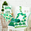 Shamrock Wishes collection includes pillows and kitchen towels.