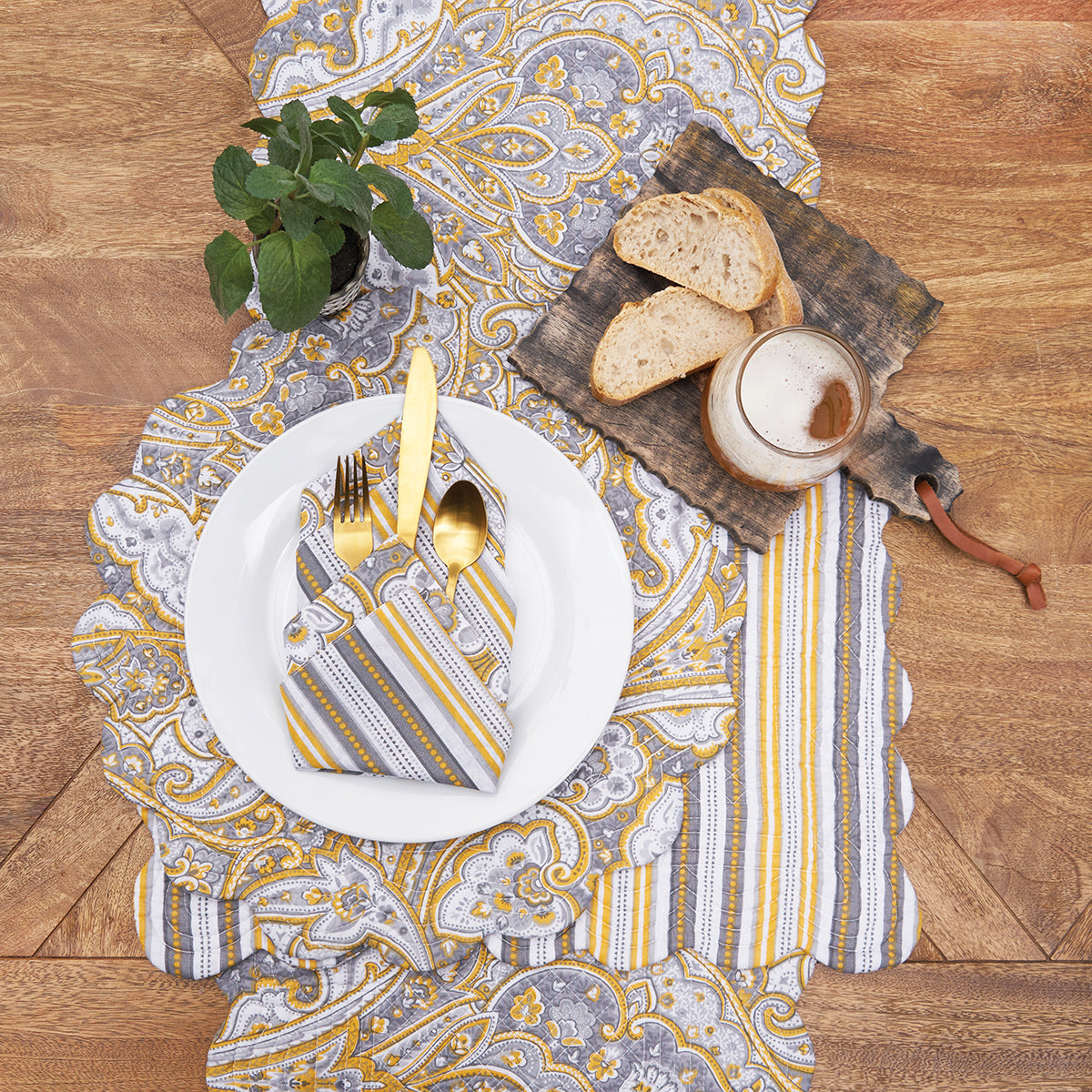 Shay Damask Table Linens