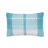 light blue geometric and chevron indoor outdoor pillow