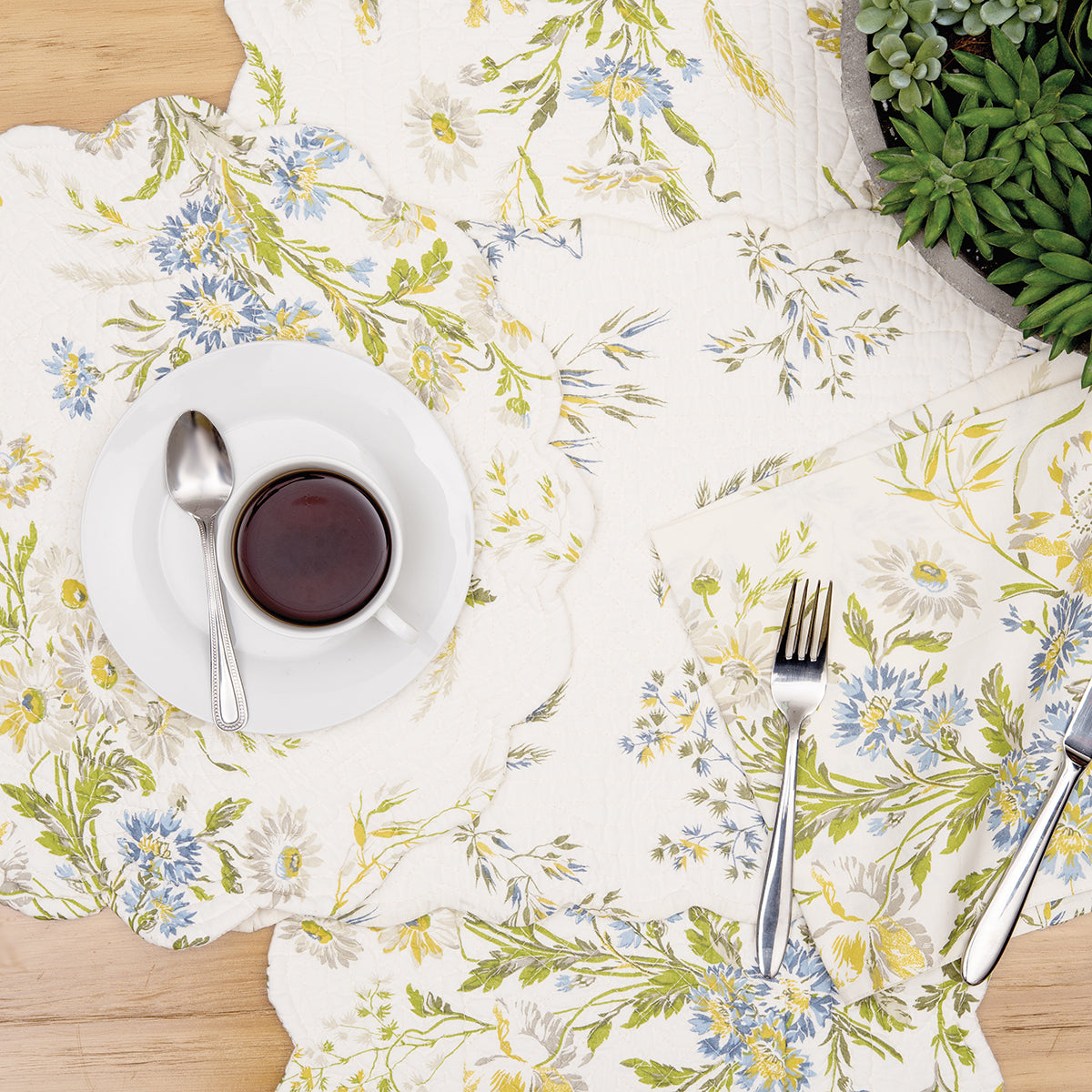 Wildflower Embroidered Runner