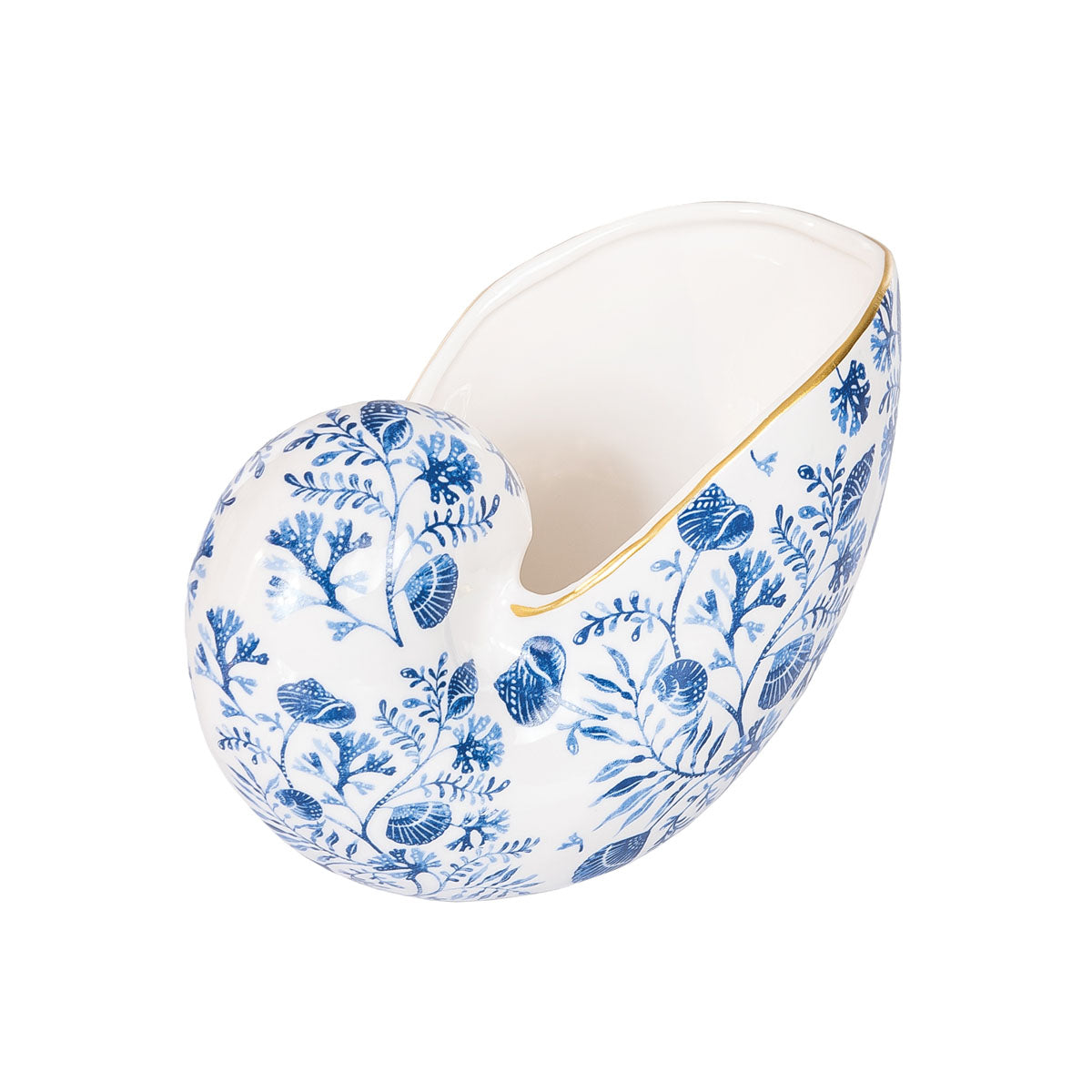 Chinoiserie Nautilus Shell Container