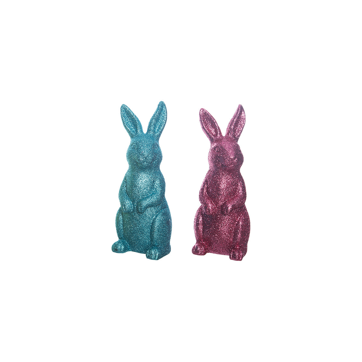 Colorful Glitter Standing Figurine, Asst. of  2