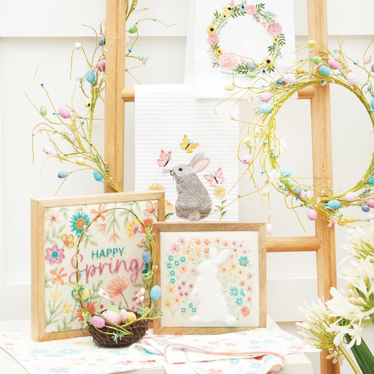 Bunny & Blooms Shadow Box