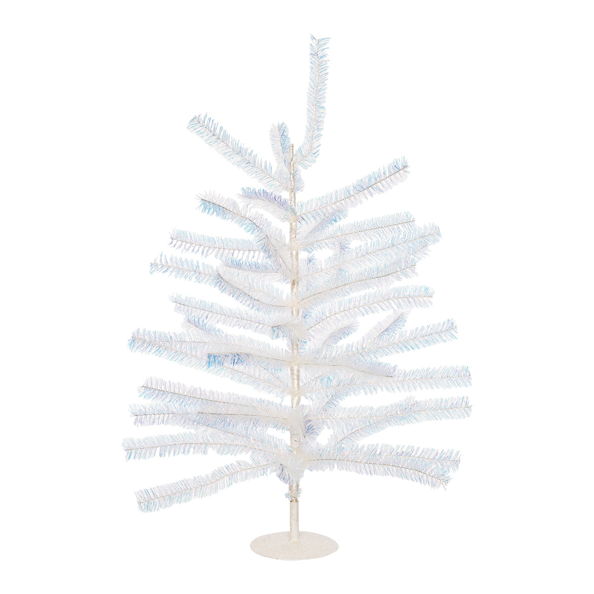 Shimmer White Tinsel Tree