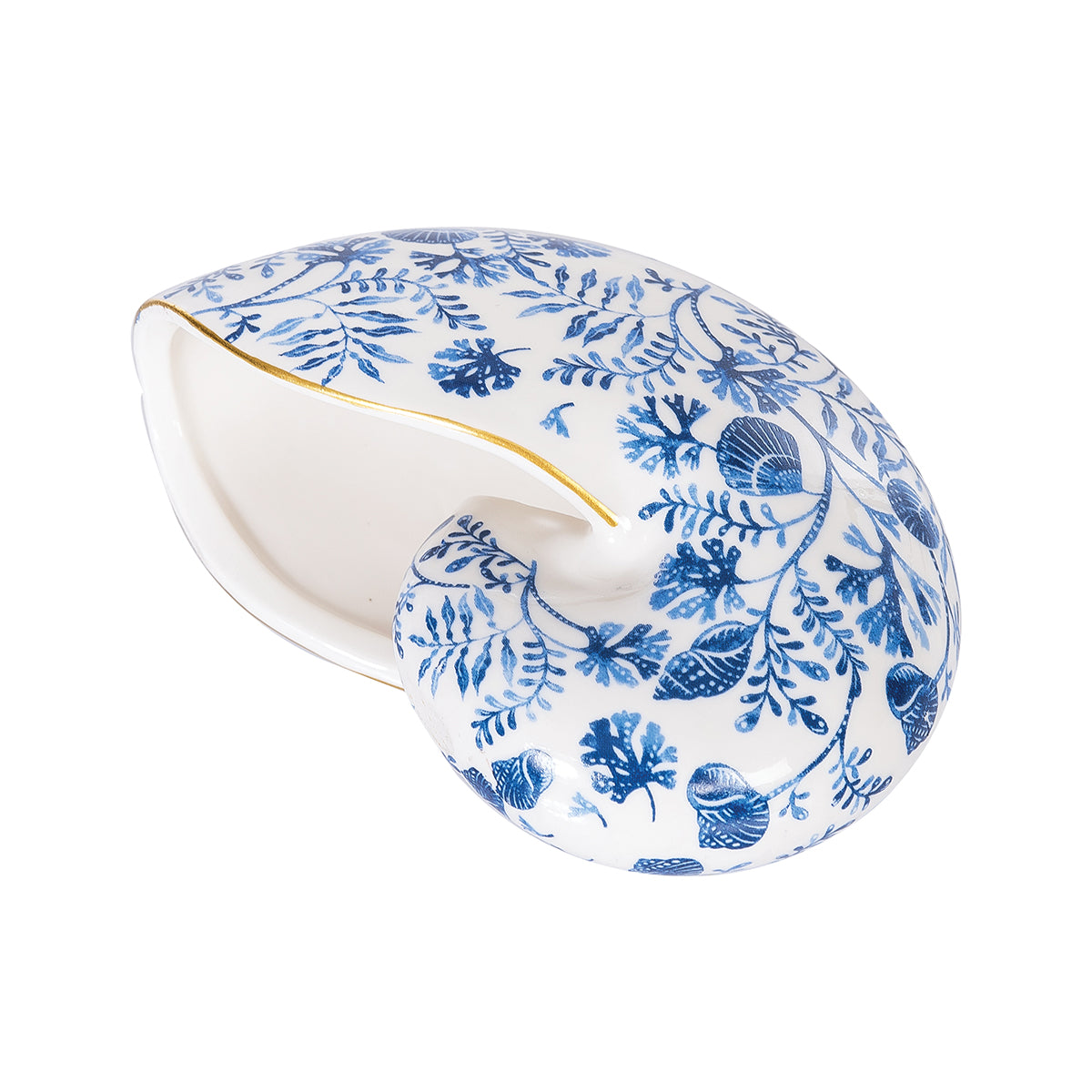 Chinoiserie Nautilus Shell Figure