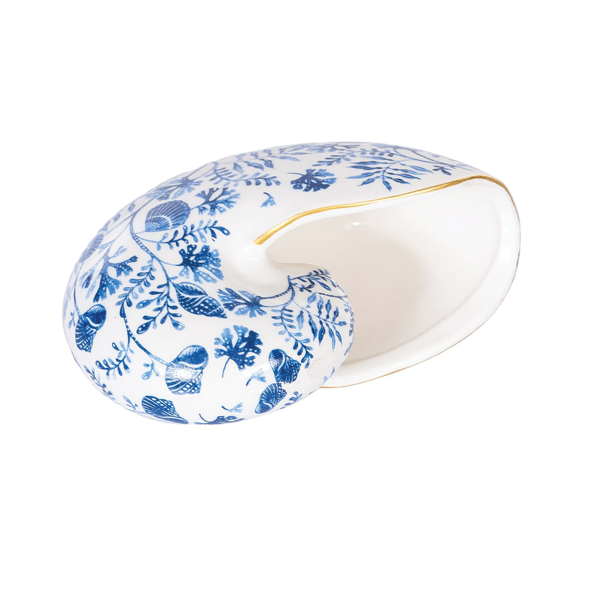 Chinoiserie Nautilus Shell Figure
