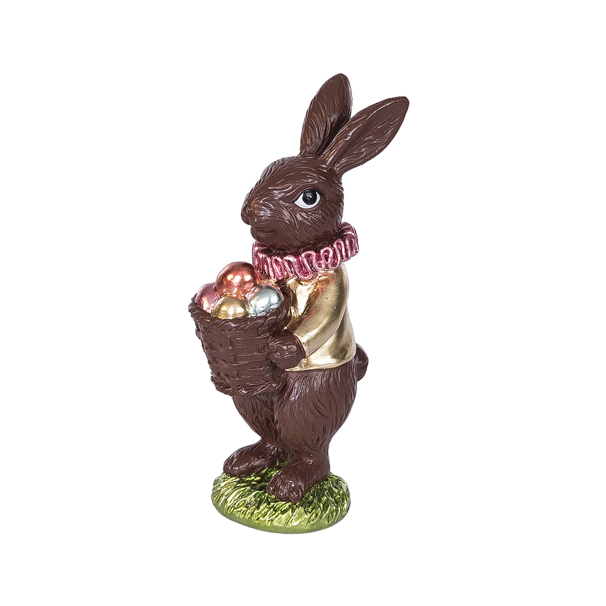 Dark Chocolate with Eggs Bunny Figure