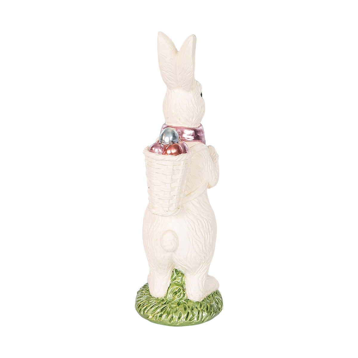 Medium White Chocolate with Eggs Bunny Figure