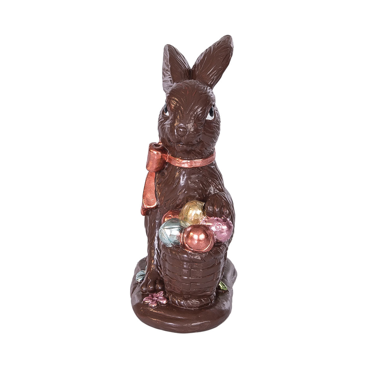 Dark Chocolate with Eggs Bunny Figure