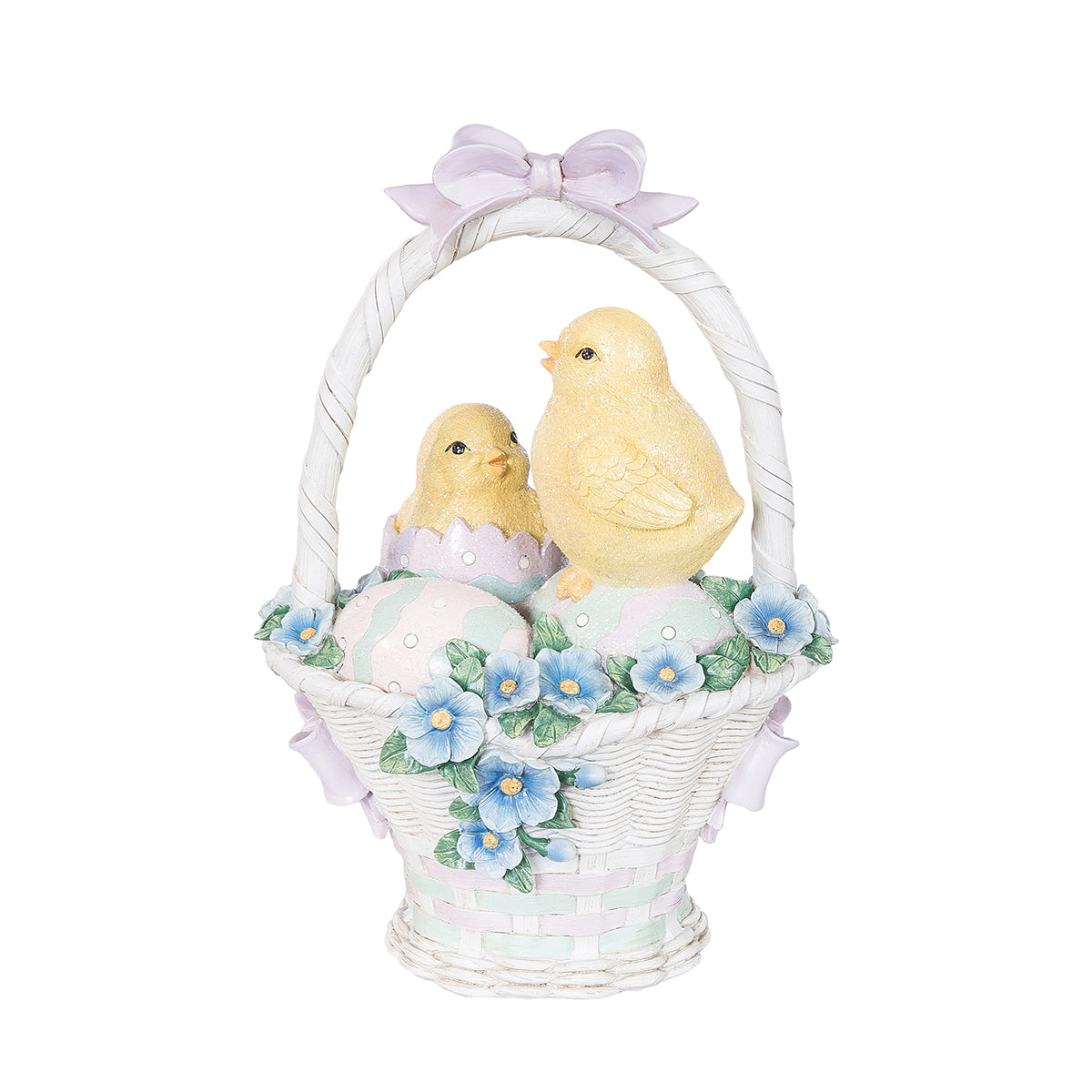 Large Vintage Easter Egg Basket Figure