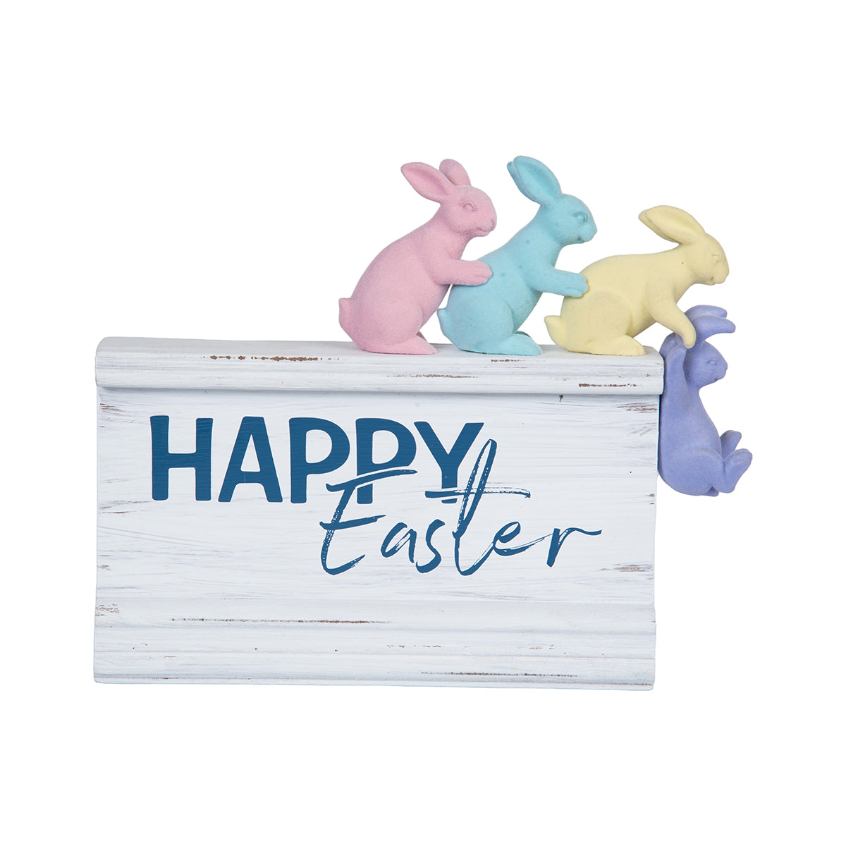 Happy Easter with Bunnies Figure