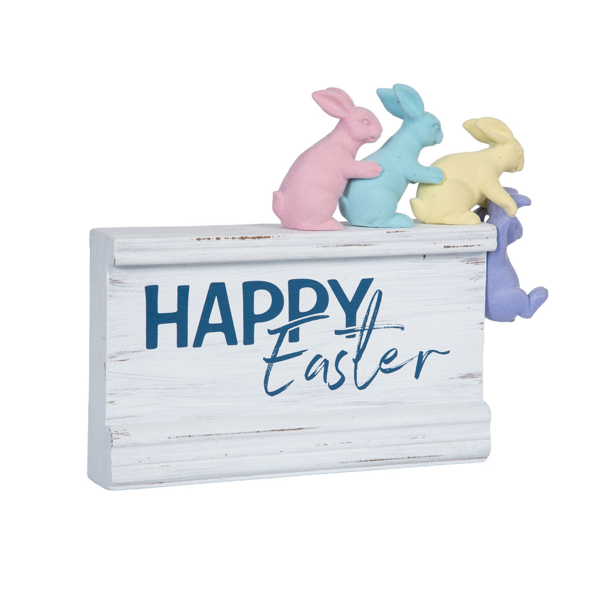 Happy Easter with Bunnies Figure