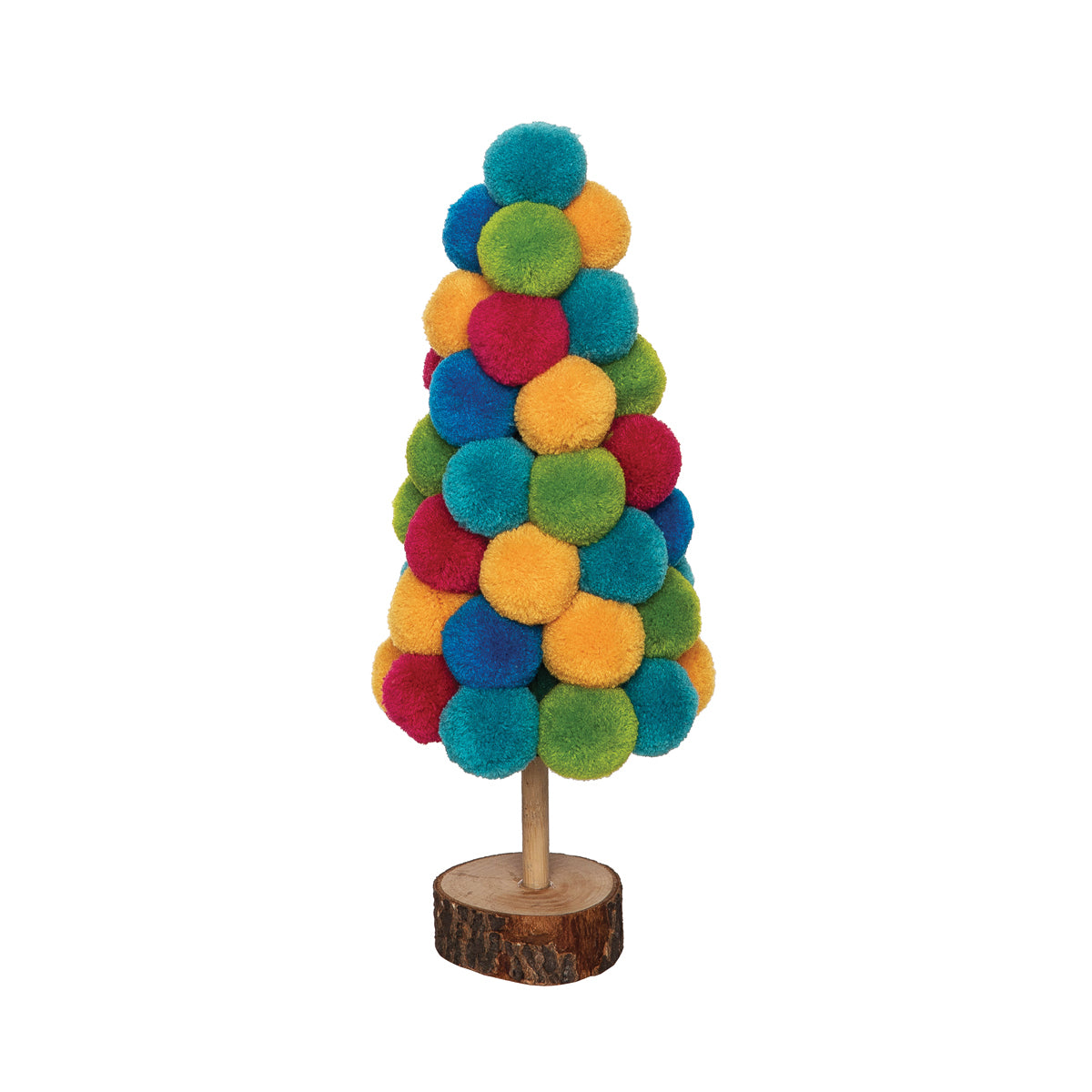 10 in. Boho Pom Pom Tree