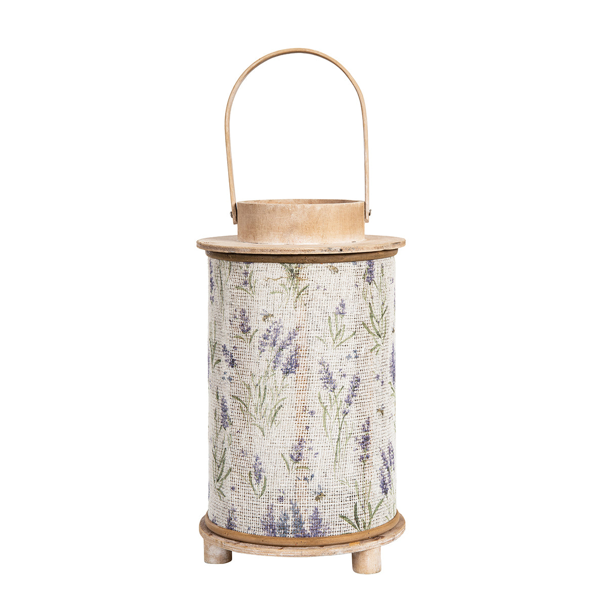 Lavender Fields Wood Lantern