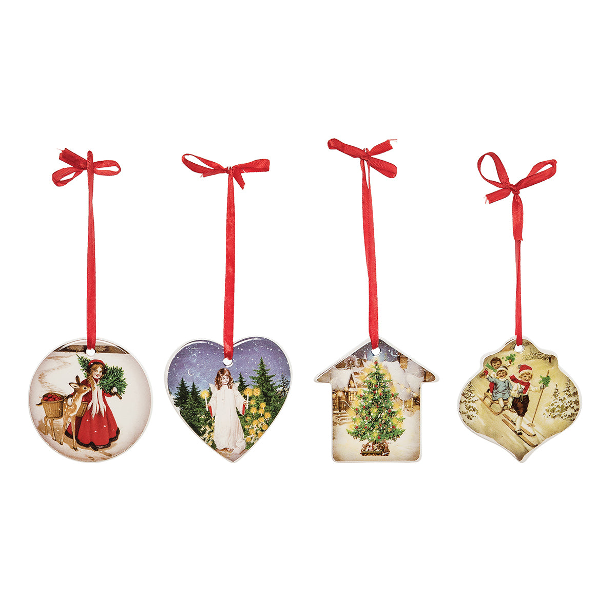 Vintage Ornaments, Asst. of 4