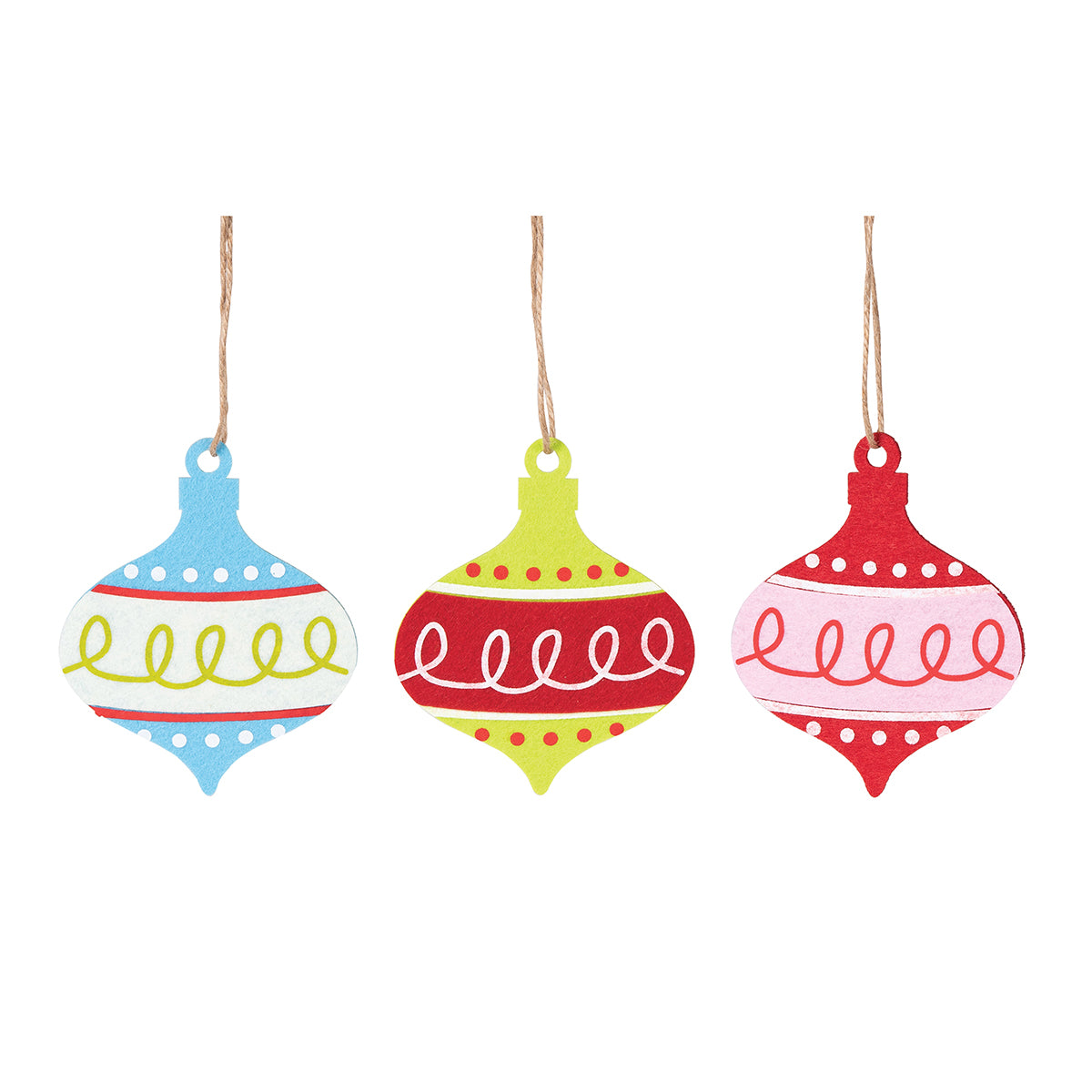 Christmas Dot Ornaments, Set of 3