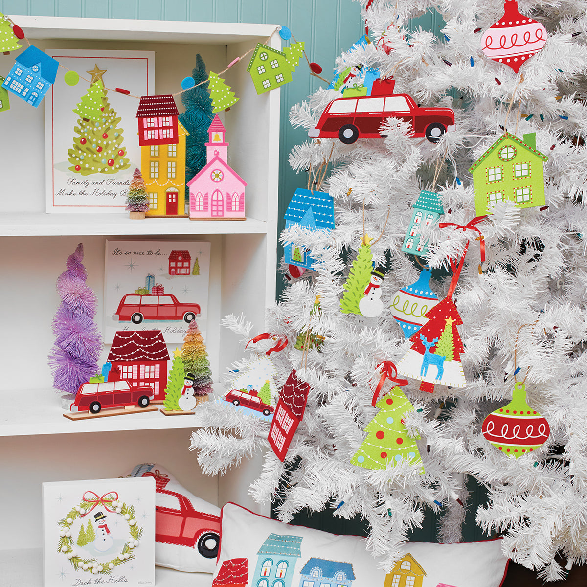Christmas Dot Ornaments, Set of 3