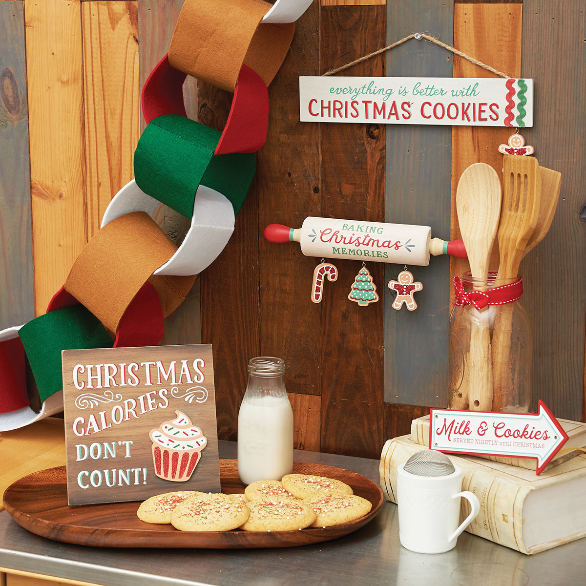 Gingerbread Candy Cane Ornament