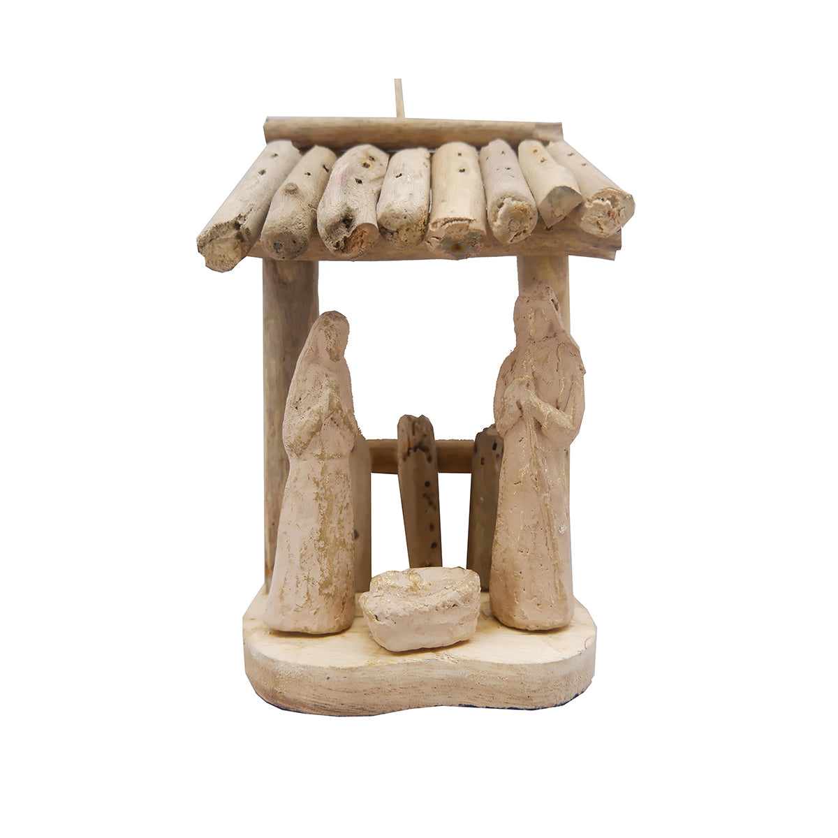 Driftwood Manger Ornament