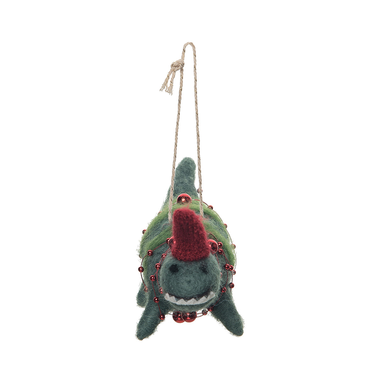 Green Dinosaur Ornament