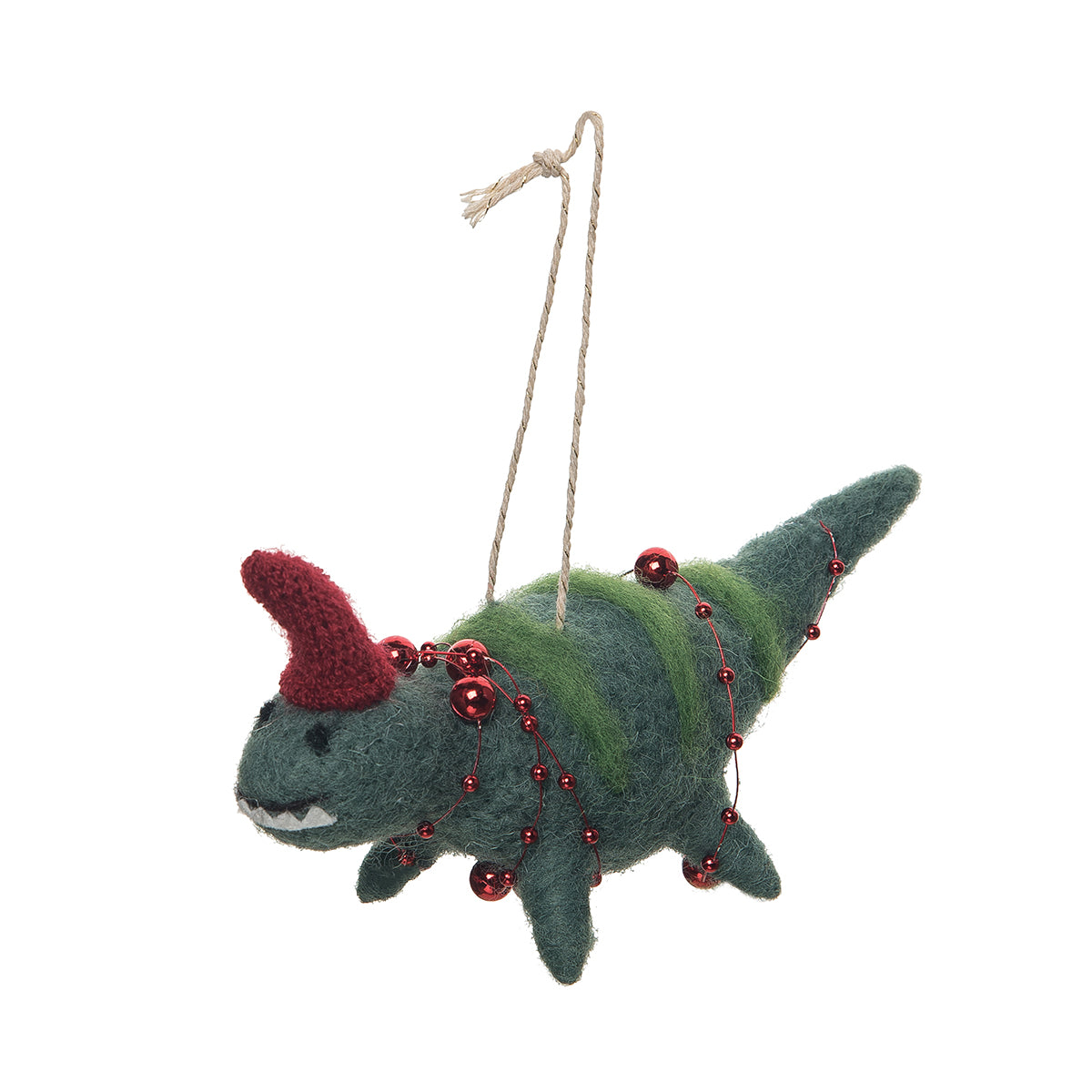 Green Dinosaur Ornament