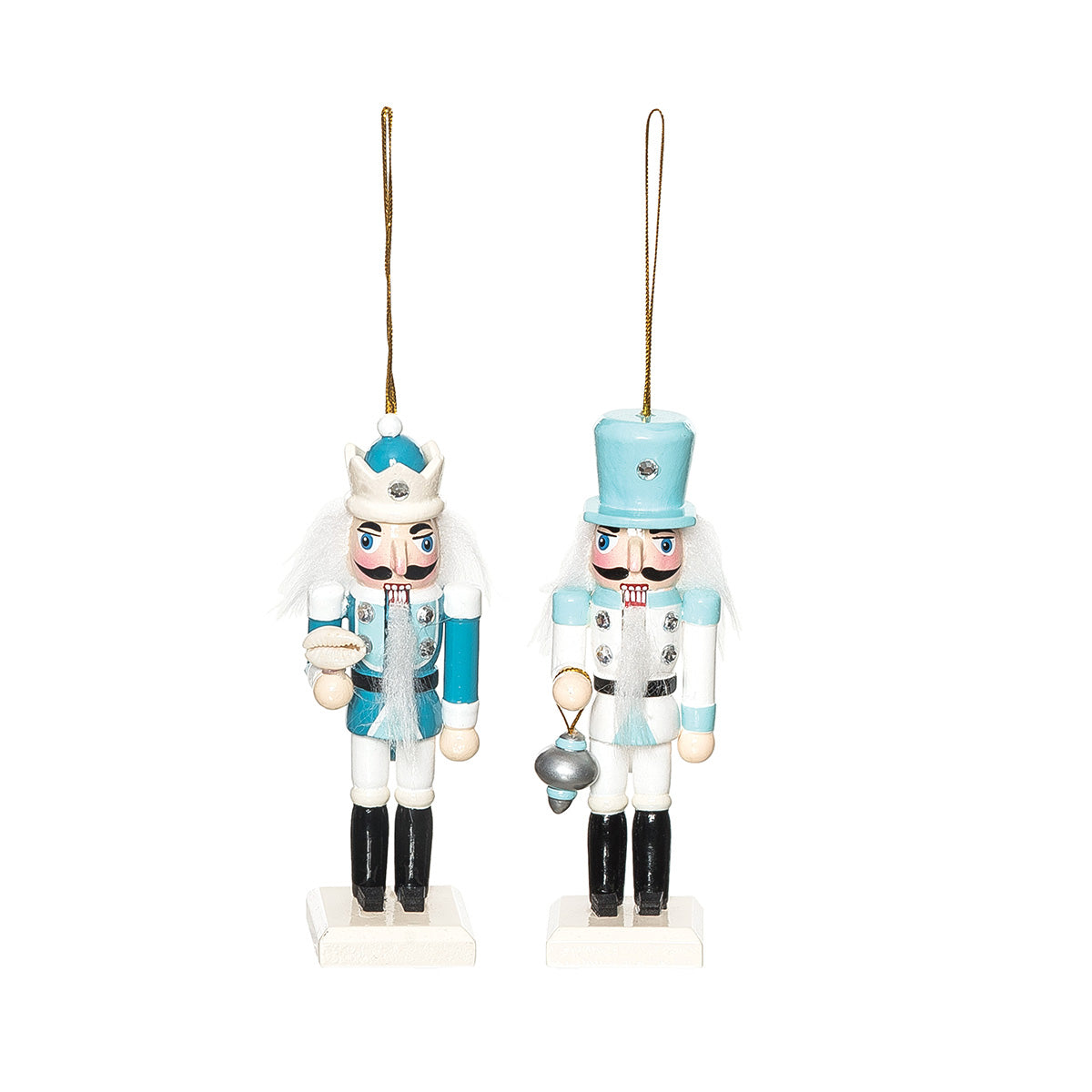 Nutcracker Ornaments, Set of 2