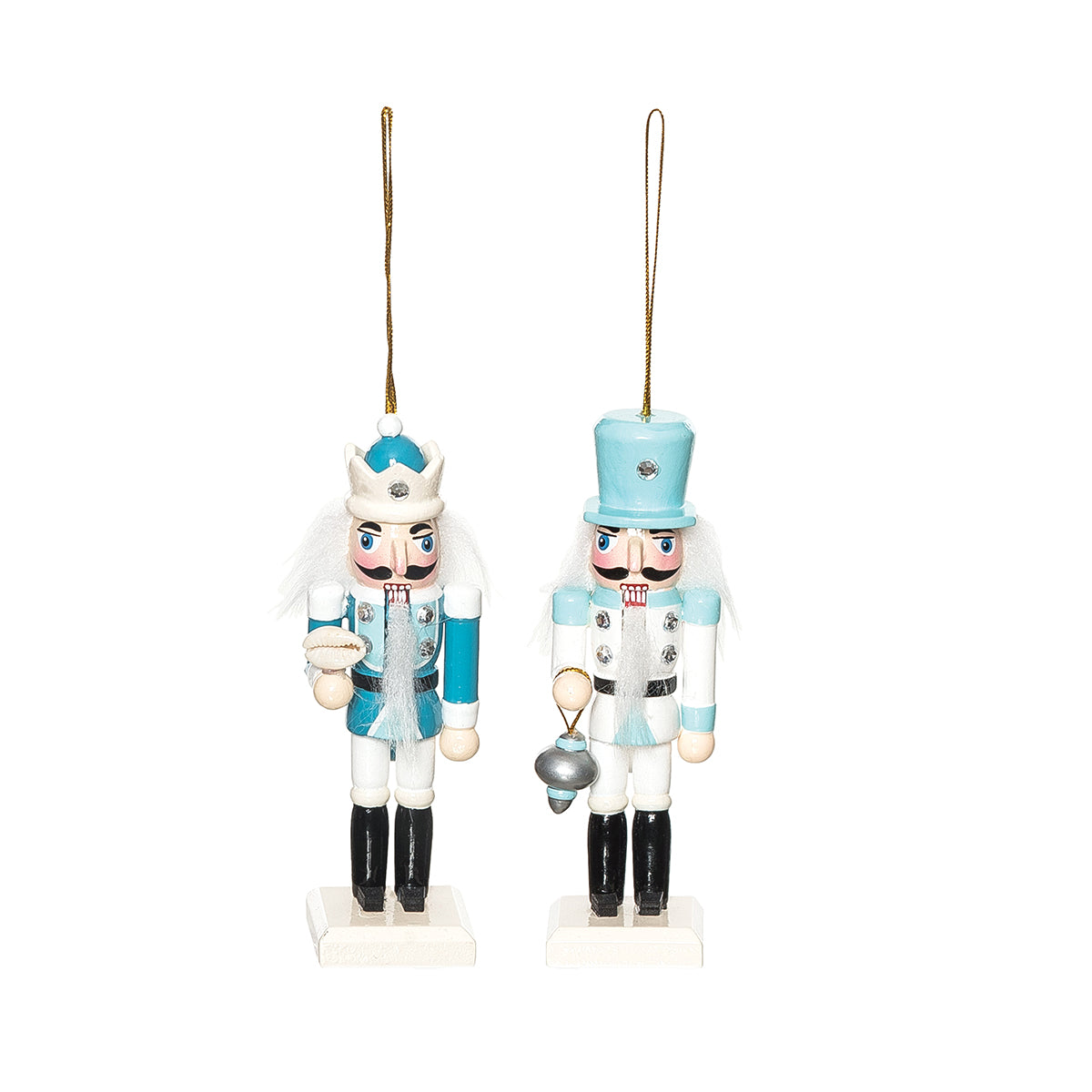 Nutcracker Ornaments, Set of 2