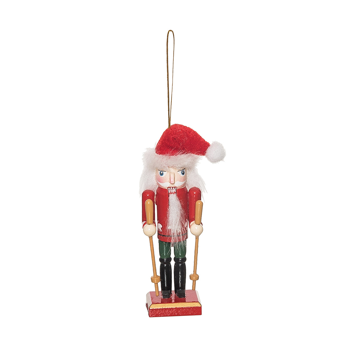 Nutcracker with Skis Ornament
