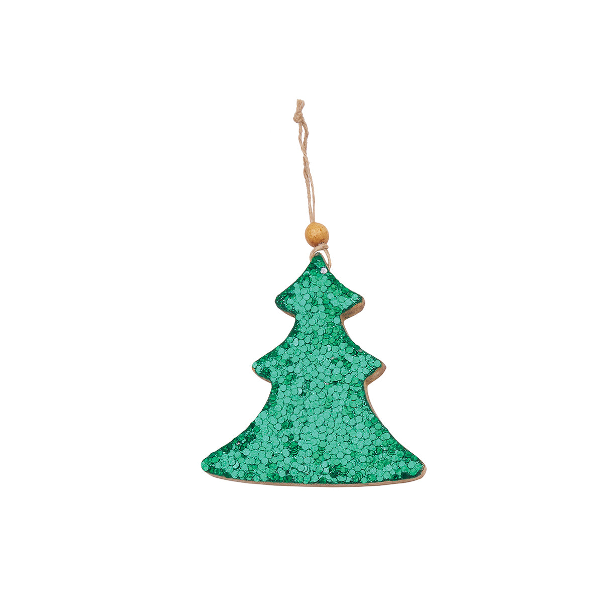 Green Sequin Tree Ornament