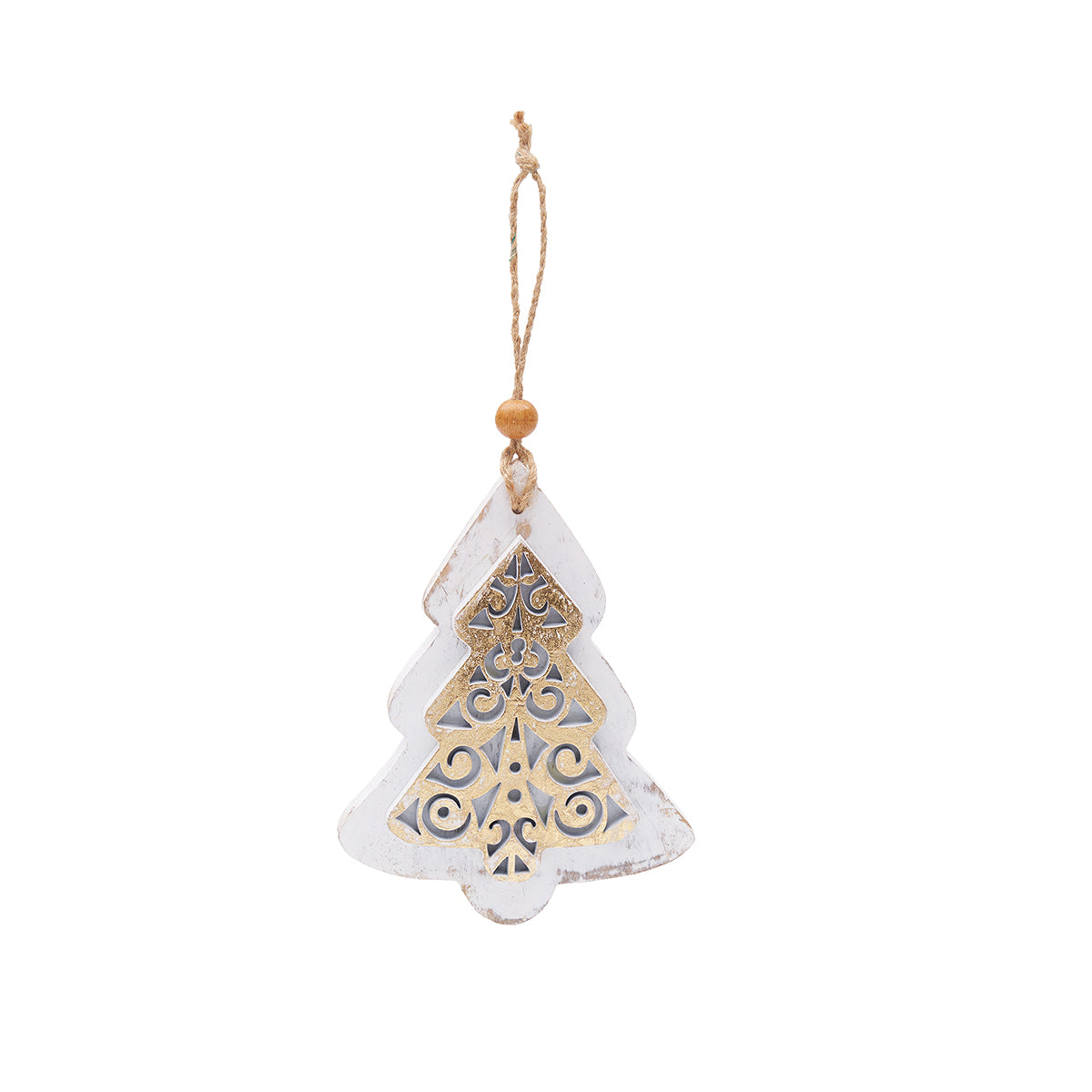 Gold Foil Christmas Tree Ornament