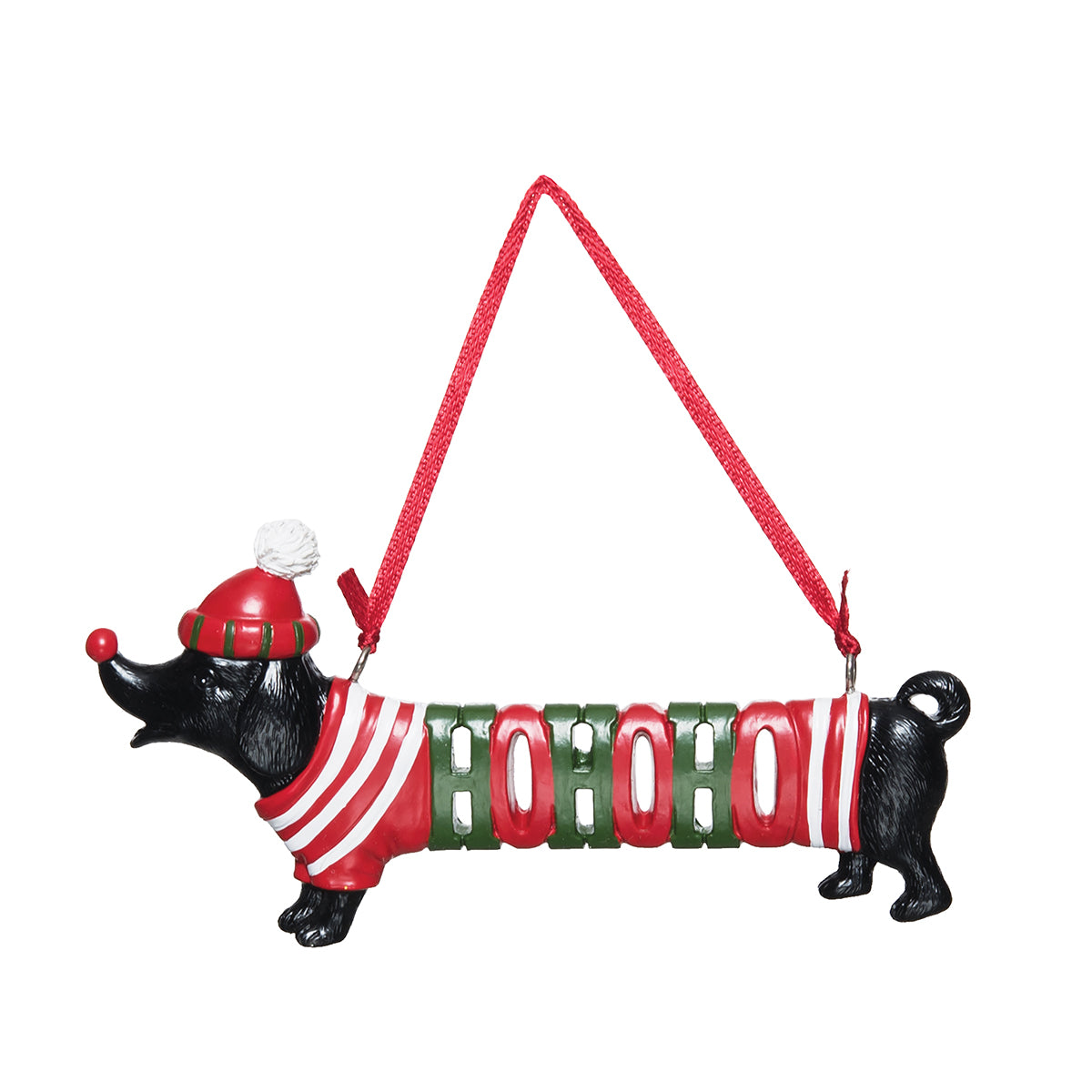 Ho Ho Ho Dog Ornament