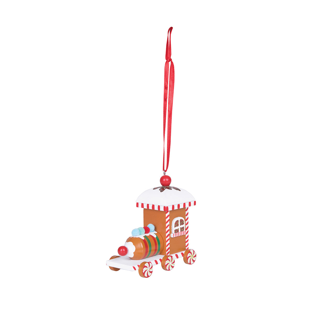 Stripe Gingerbread Train Ornament