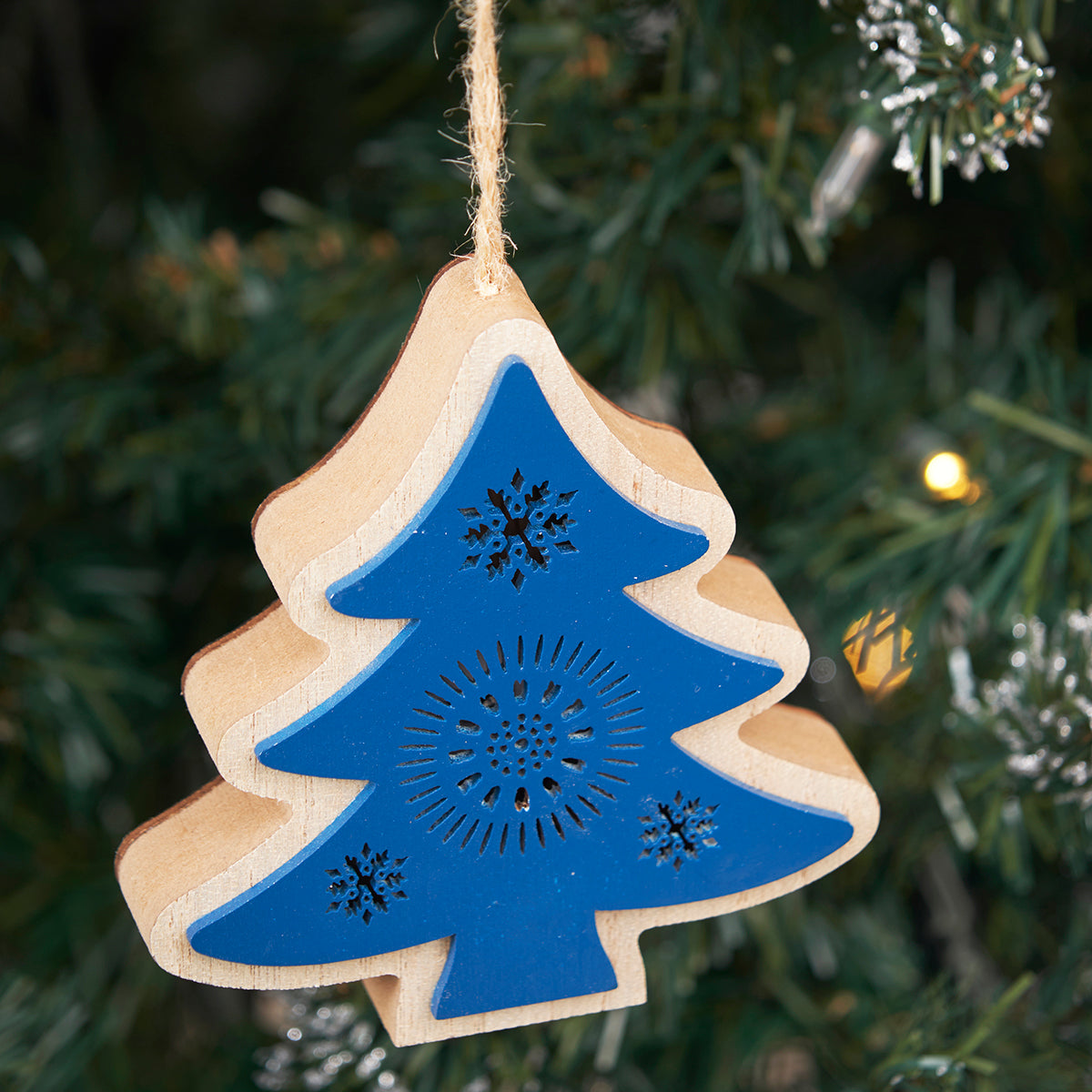 Blue Tree LED Ornament