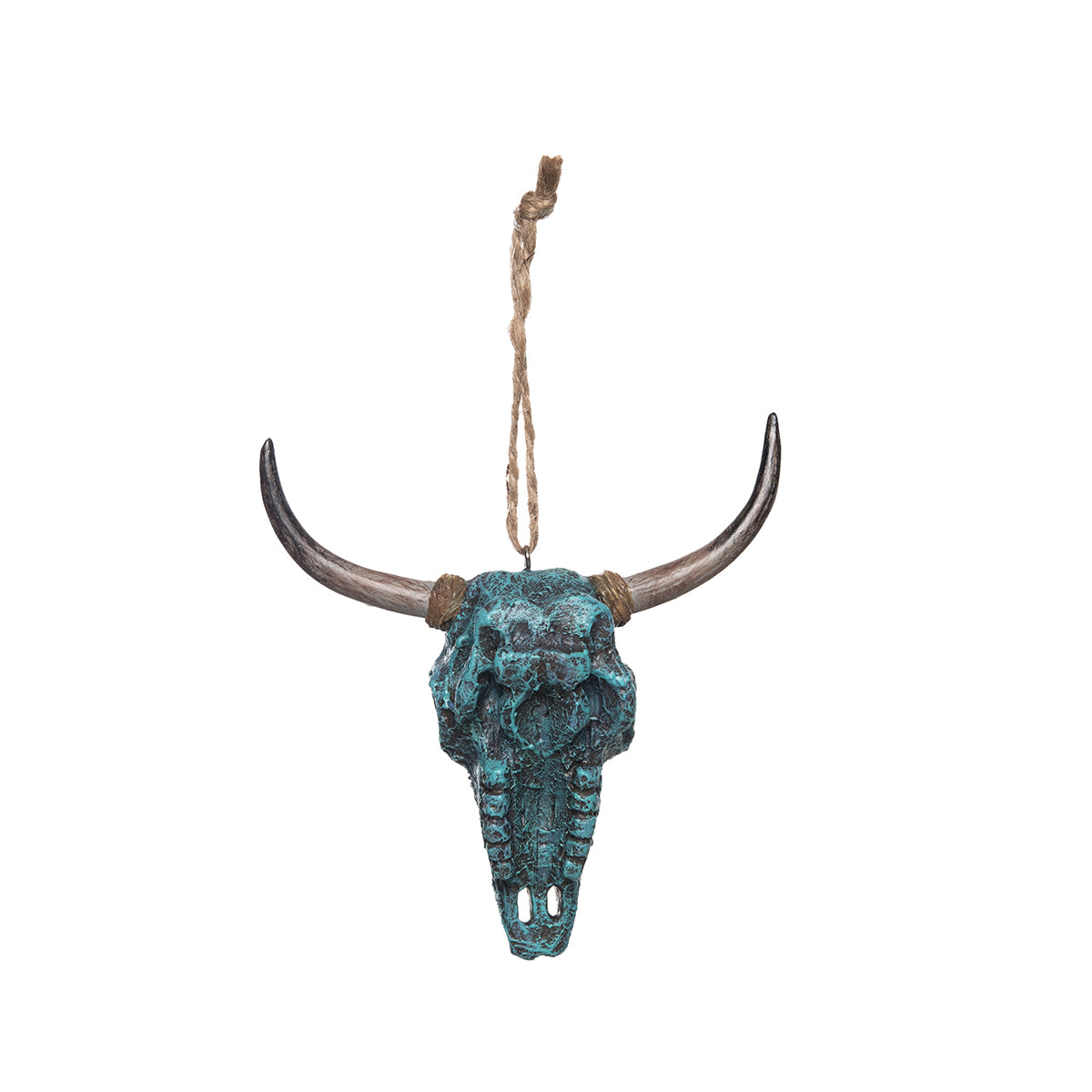 Turquoise Skull Ornament