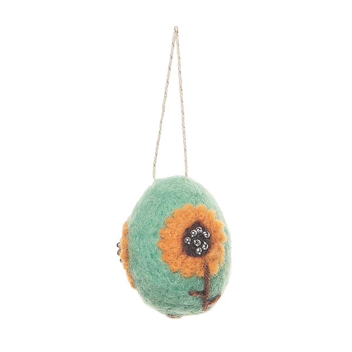 Sunflower Egg Ornament