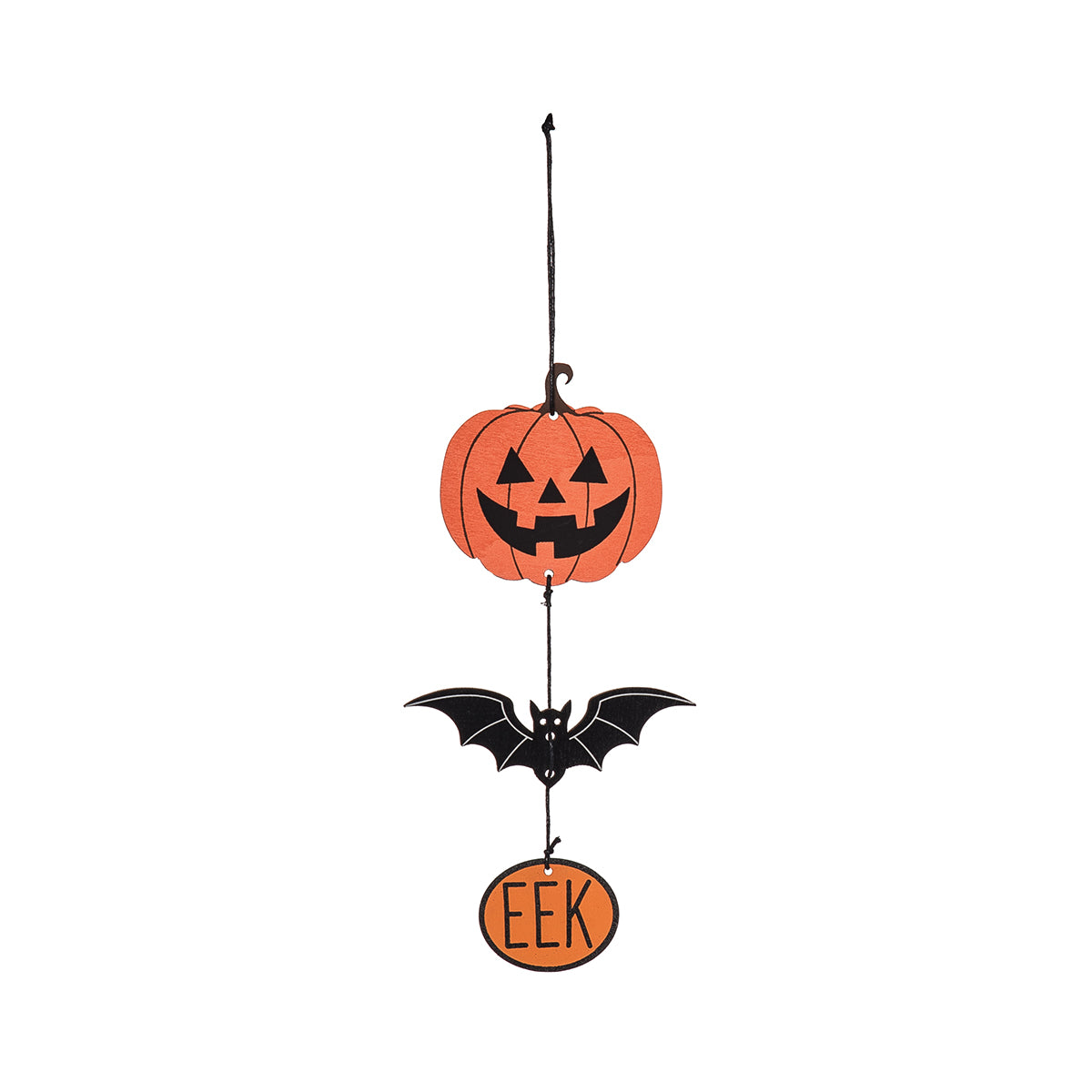 Pumpkin & Bat 3 Tier Ornament