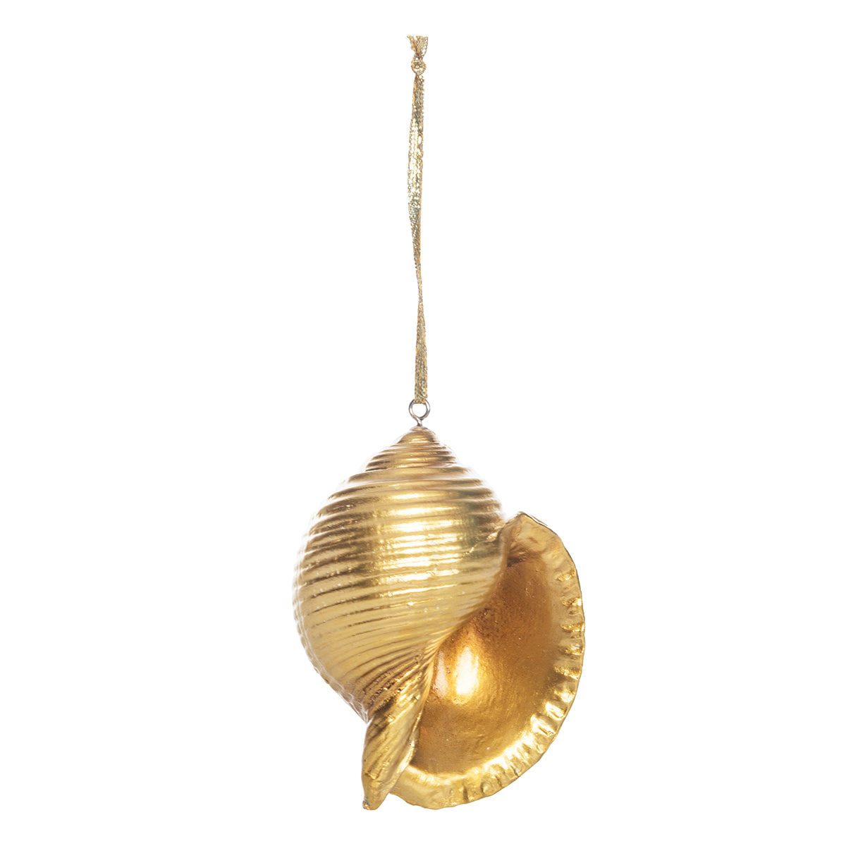Gold Baby's Ear Shell Ornament