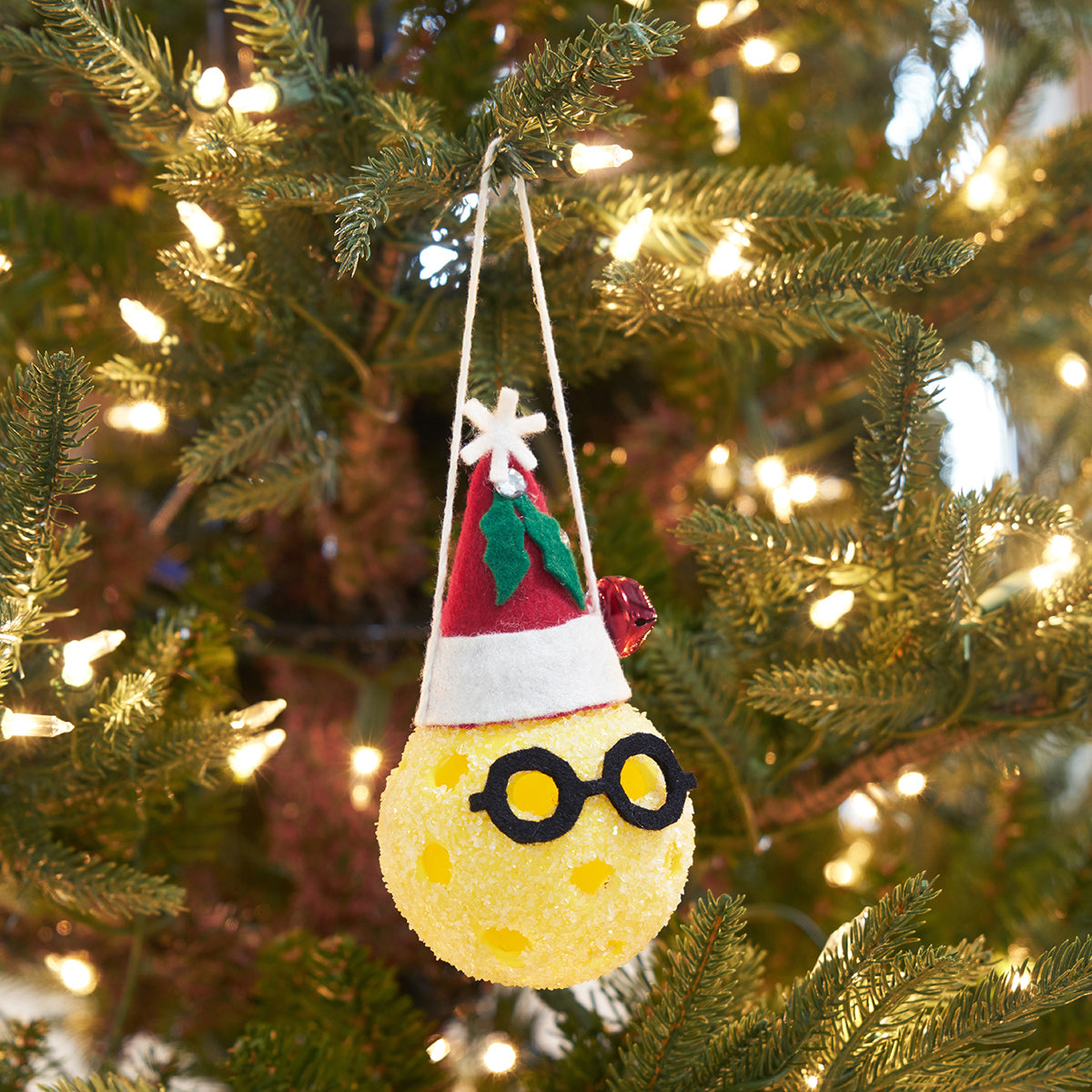 Pickleball Santa Ornament