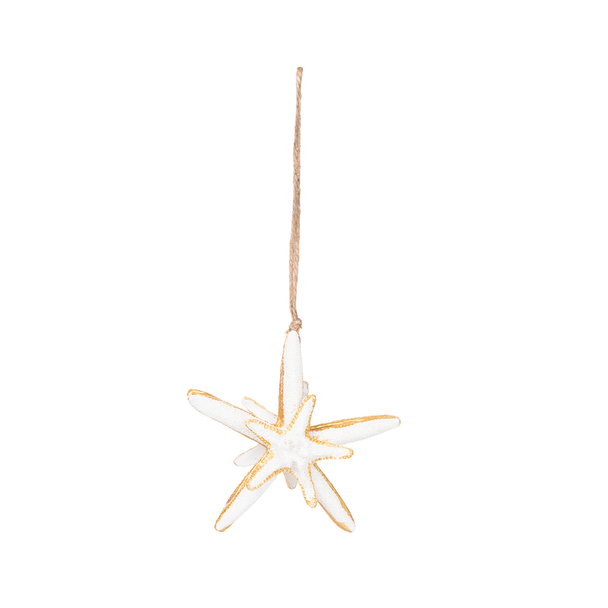 Gold Trim Double Sea Star Ornament