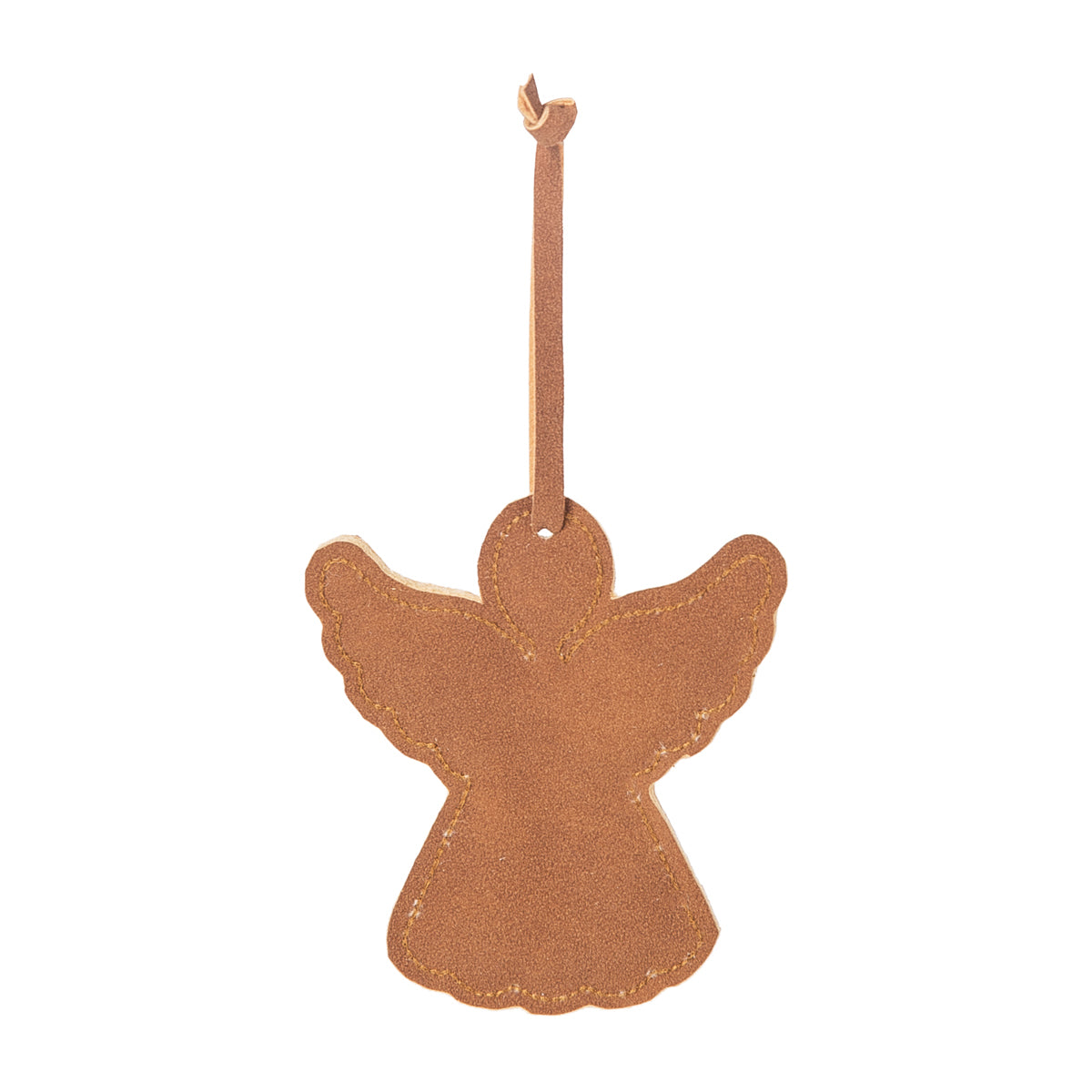 Faux Leather Angel Ornament