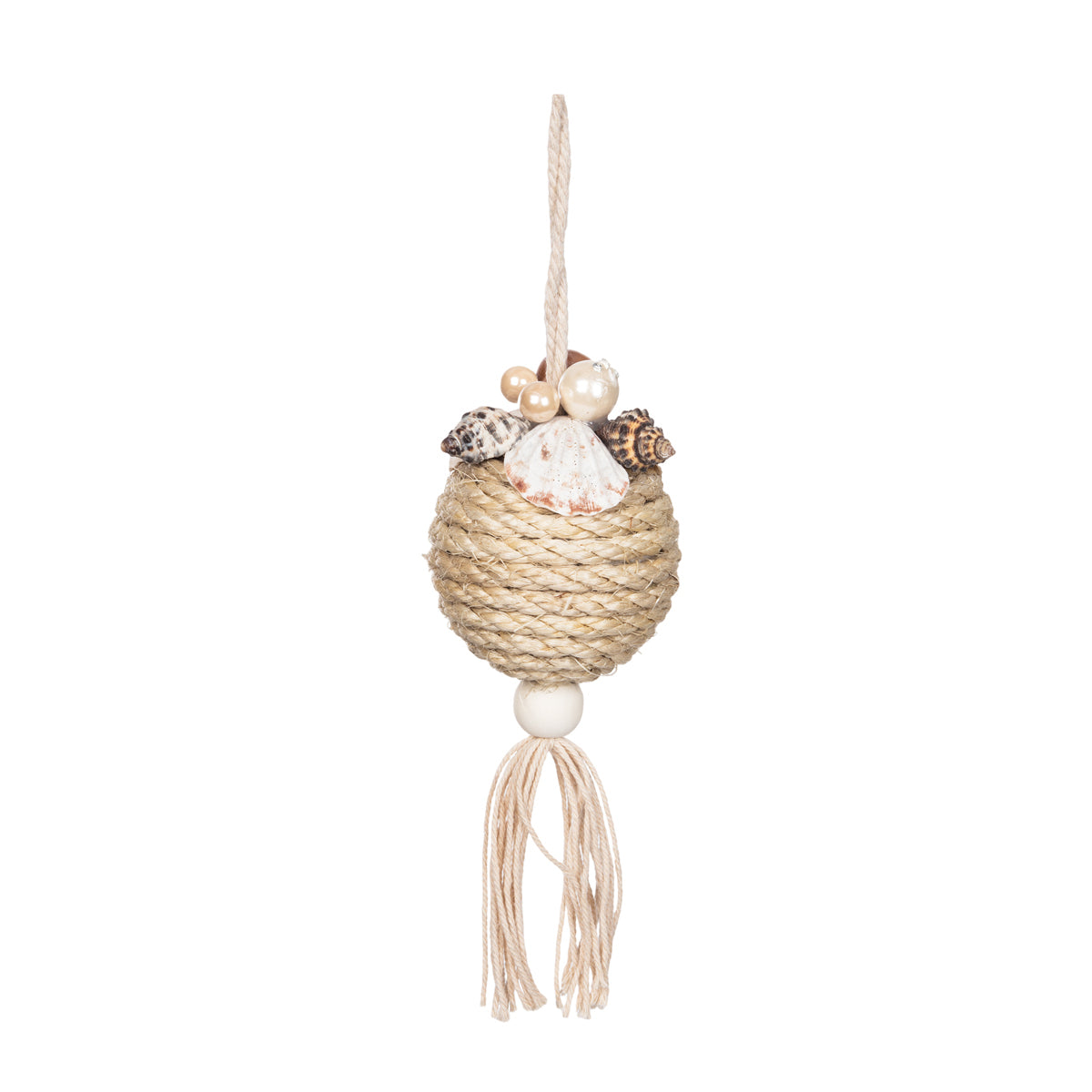 Shell & Rope Orb Ornament