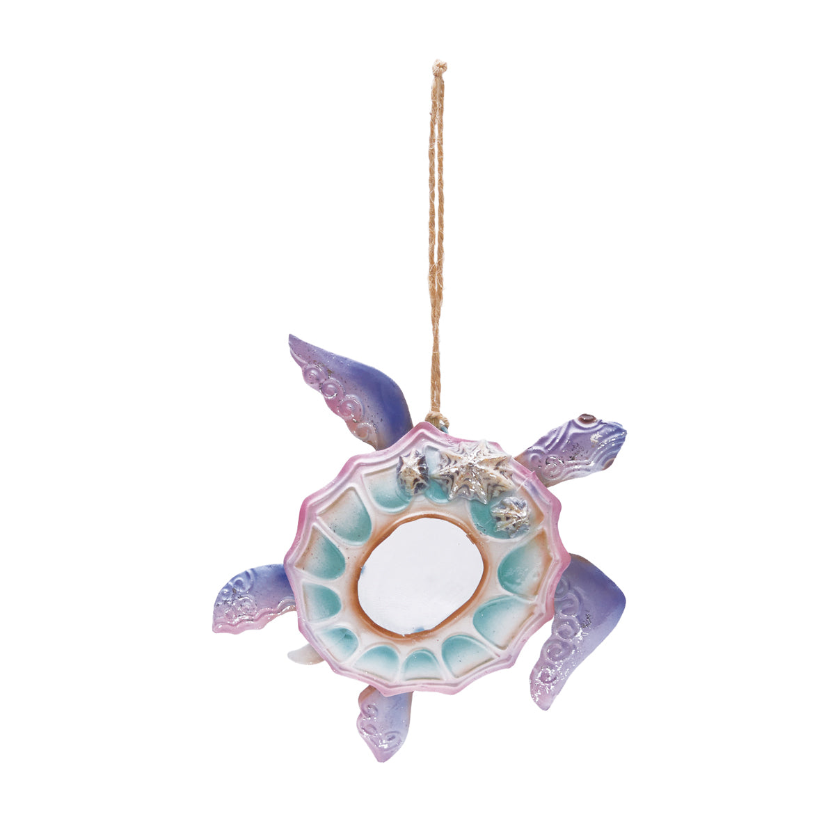 Metal & Capiz Sea Turtle Ornament