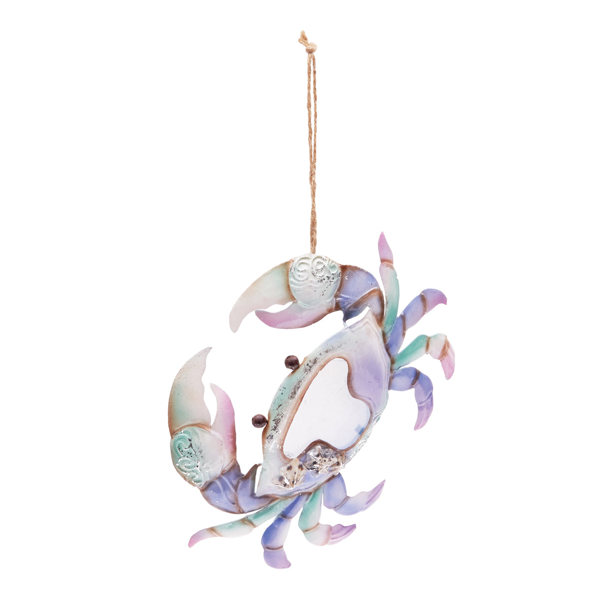 Metal & Capiz Crab Ornament