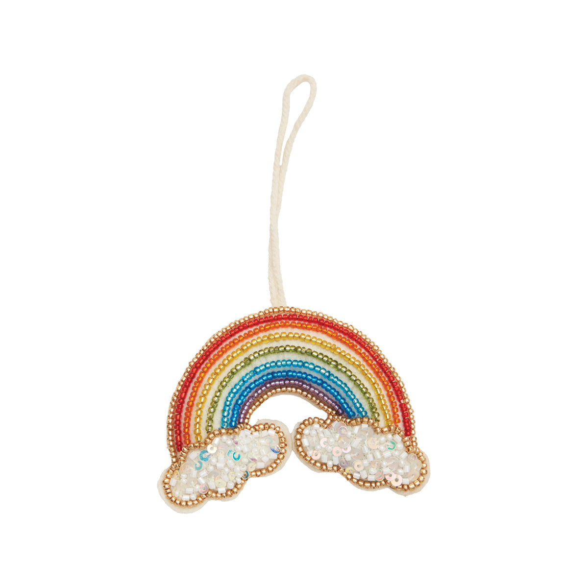 Beaded Rainbow Ornament